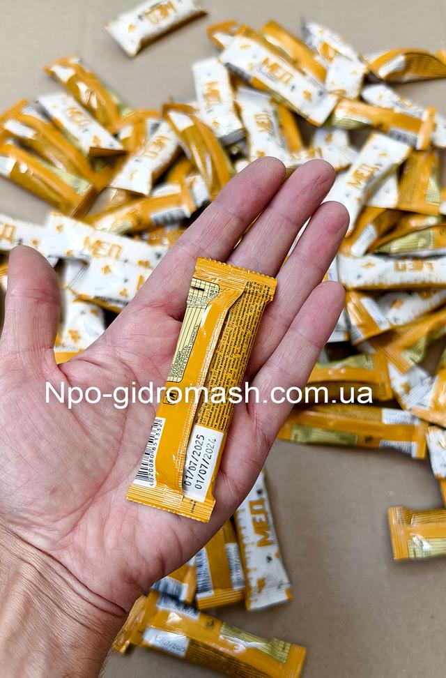 Автомат для фасування густих в'язких продуктів у стику. Фасування меду. Стік із підрізуванням.