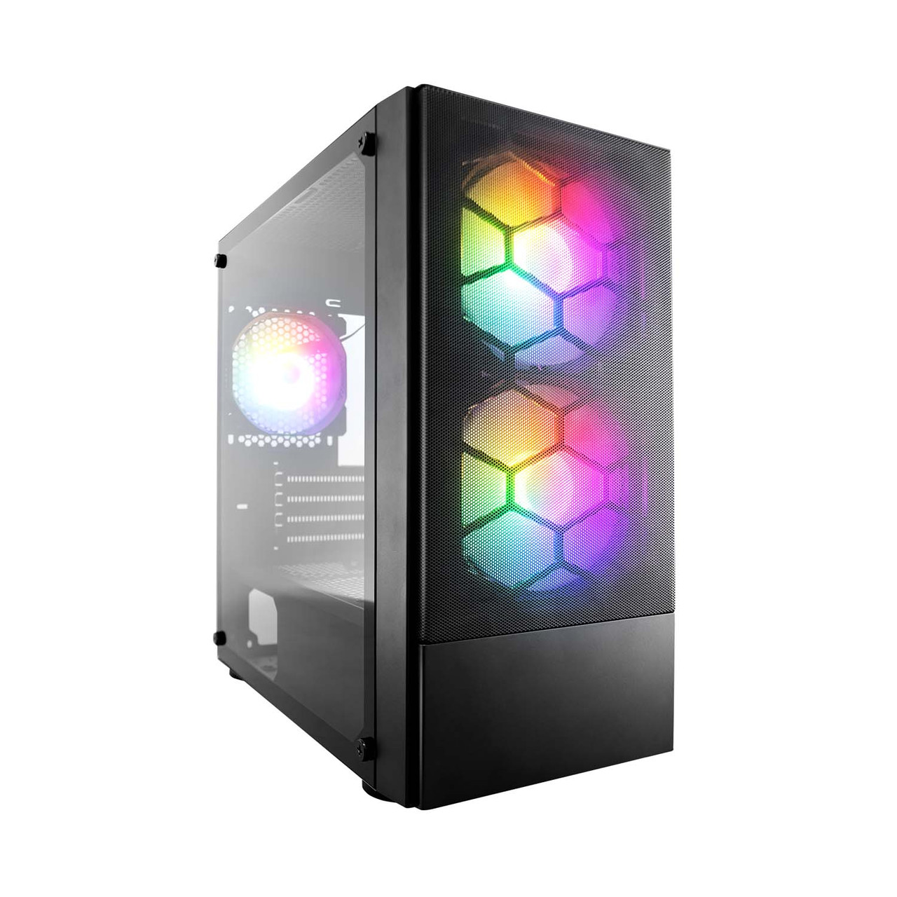 Корпус 1stPlayer X4-M-BK-2F1P-1F1 Black без БЖ, фото 1