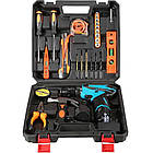 Шуруповерт акумуляторний 12V з набором інструментів + 2 акумулятори / Дриль-шуруповерт з набором біт і свердел, фото 10