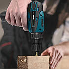 Шуруповерт акумуляторний 12V з набором інструментів + 2 акумулятори / Дриль-шуруповерт з набором біт і свердел, фото 5