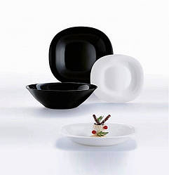 Столовий сервіз  Carine Black&White 19 предметів Luminarc (чорно-білий)  N1491