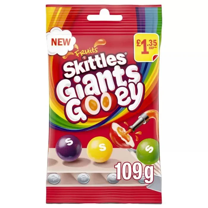 Драже Skittles Giants Gooey Pouch Bag 109г, фото 1