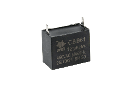 Конденсатор CBB61 12 мкФ, 450 В, Jyul (прямокутний, клеми)