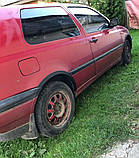 Накладки на арки (4 шт, чорні) ABS пластик для Volkswagen Golf 3, фото 3