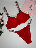 Комплект Victoria's Secret 18870 червоний kk057