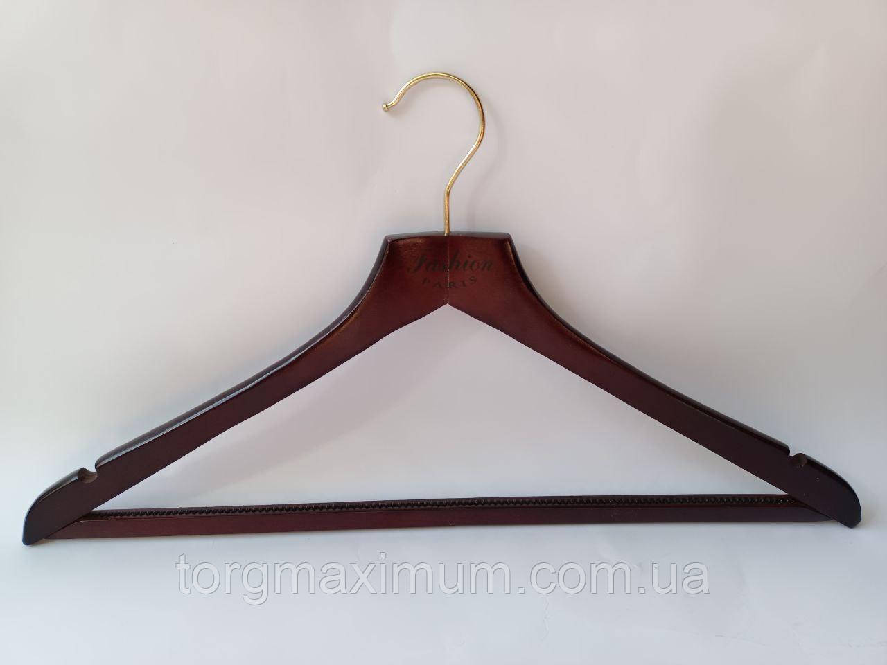 Дерев'яний вішак колір — стигла вишня, фото 1