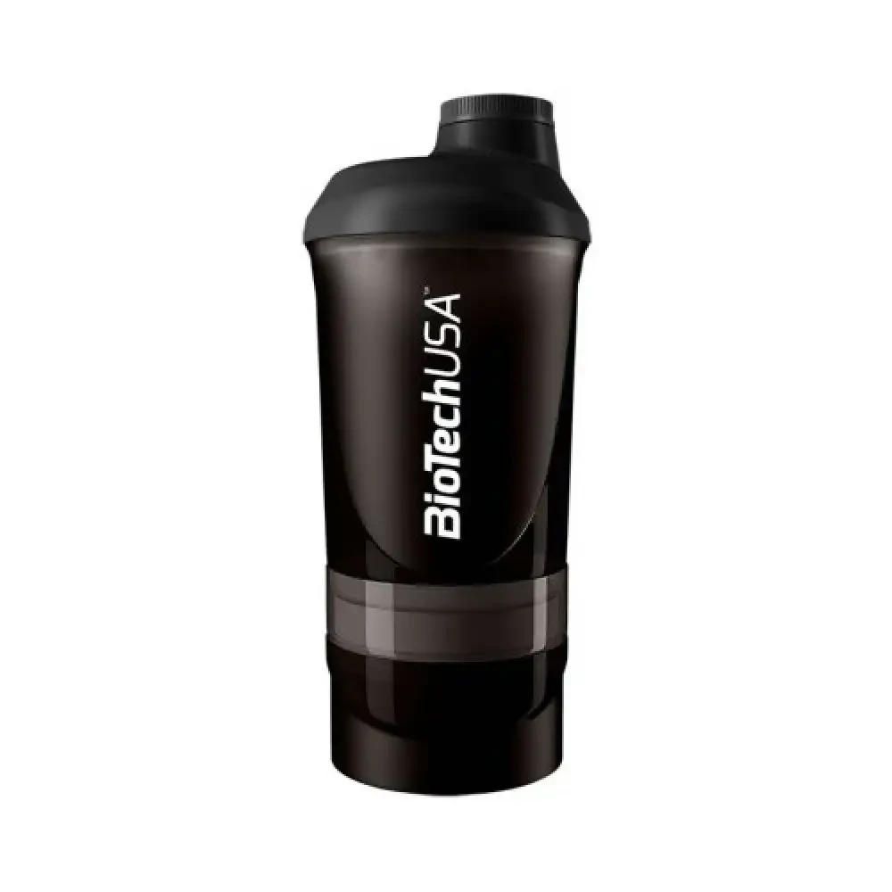 Шейкер BioTech Wave+ Shaker 3in1 600 мл.Black