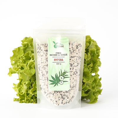Суміш спецій та насіння для салату "Лугова" 100г Bifood