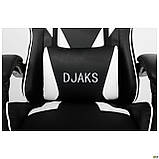 Гральне ігрове крісло VR Racer Dexter Djaks Чорно-білий, ТМ Амф, фото 8