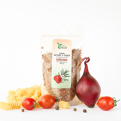 Суміш спецій та насіння для салату "Райдужна" 100г Bifood