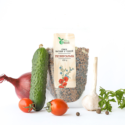Суміш спецій та насіння для салату "Універсальна" 100г Bifood