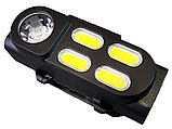 Ліхтар налобний універсальний KX-211 акумуляторний яскравий потужний ліхтарик на голову XPE+COB USB, фото 4