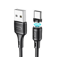 Кабель Type-C 1.0 m HOCO X52 Sereno magnetic (6931474735546) чорний (коробка)