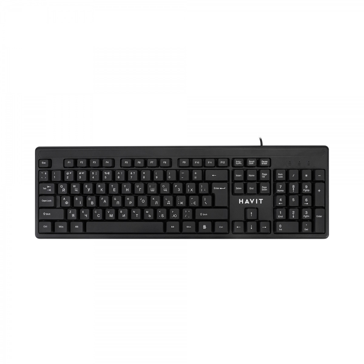 Клавіатура HAVIT HV-KB2001 USB Black