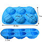 Форма силіконова Великодні яйця 6 яч. 26,5х17х3,3 см 1 шт. Блакитний, фото 2
