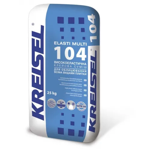 Клей для плитки еластичний 104 Elasti Multi Крейсел (25 кг), фото 1