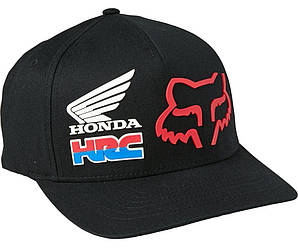 Кепка FOX HONDA HRC FLEXFIT HAT [Black], L/XL