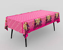 Святкова cкатертина "Ляльки" рожева 100х270 см. (1 шт.)