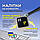 Нестираюча наклейка на клавіатуру Українська / Англійська / Українська 12 х 12 мм чорний / Жовті букви, фото 4