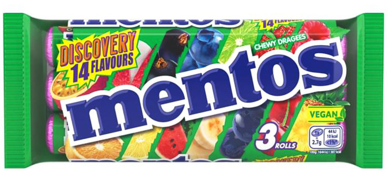 Драже Mentos Discovery 14 смаків 3×37.5г, фото 1