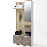 Передпокій із дзеркалом Рів'єра Дуб сонома (90х38х200) Еверест, фото 2