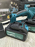Акумуляторна пила 12 дюймів Krafftec Німеччина [52V 6Ah / 2500 Вт / 2 акумулятори] з автоматичним мастилом, фото 7