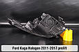 Корпус фари Ford Kuga Halogen (2011-2017) дорест правий, фото 5