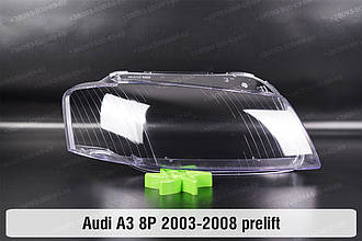 Скло фари Audi A3 8P (2003-2008) дорест праве
