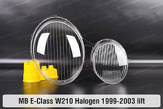 Скло фари Mercedes-Benz E-Class W210 Halogen (1999-2003) рест праве