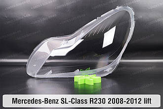 Скло фари Mercedes-Benz SL-Class R230 (2008-2012) рест ліве