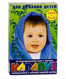 Сіль Карапуз для ванн мята 500г (пачка) (4820049380224)