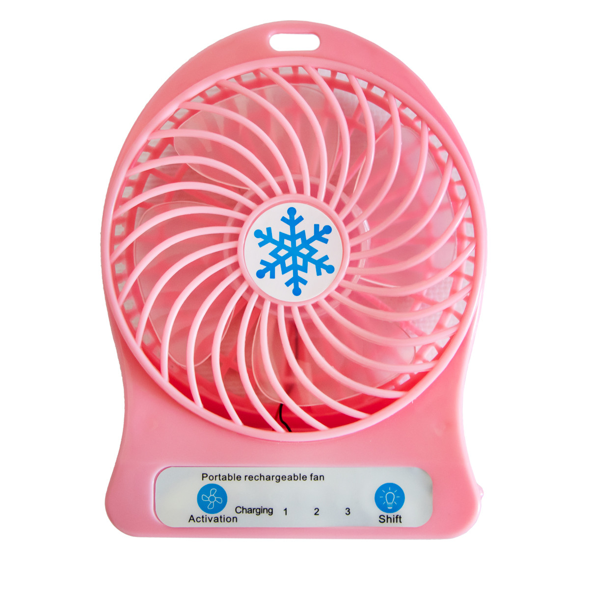 Портативний вентилятор на акумуляторі Portable multifunctional Fan Світло-рожевий, маленький вентилятор