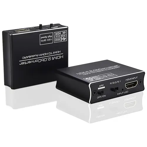 Адаптер-конвертер 4K HDMI 2.0b HDMI-HDMI+аудио&ARC аудиоразделитель (ID ...