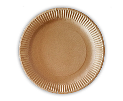 Тарілки картонні KOZA Style крафт 23см 50шт/уп