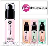 База под макияж "матирующая, бархатная" гипоаллергенная "Mat&Smooth" Make-Up Base Bell