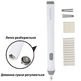 Автоматичний ластик білого кольору TENWIN зі змінними запасними гумками, фото 2