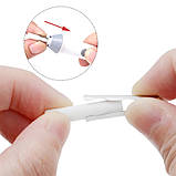 Автоматичний ластик білого кольору TENWIN зі змінними запасними гумками, фото 8