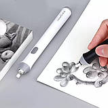 Автоматичний ластик білого кольору TENWIN зі змінними запасними гумками, фото 9