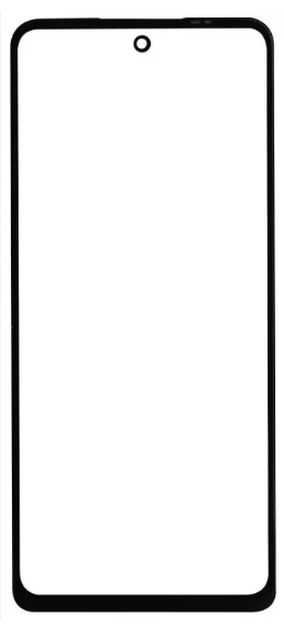 Скло корпусу для Motorola XT2175-1 Moto G200 5G/XT2175-2 Edge S30/XT2141 Edge 2021, чорне, з OCA-плівкою