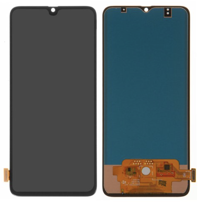 Дисплей (екран) для Samsung A705 Galaxy A70, чорний, із сенсорним екраном, (TFT)