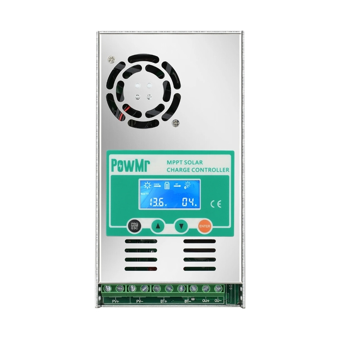 Контролер заряду PowMr 60А MPPT 12V 24V 36V 48V для li-ion lifepo4 свинцево-кислотних акумуляторів