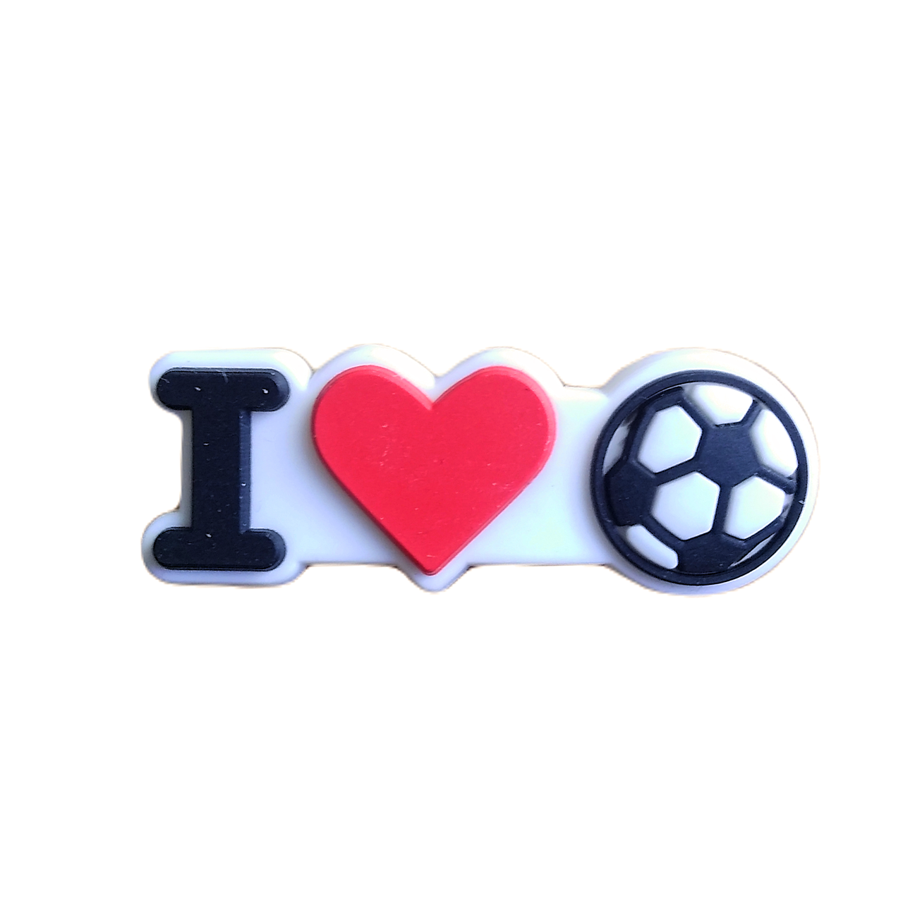 Джибітси прикраси для взуття кроксів сабо JIBBITZ I Love Football № 1383