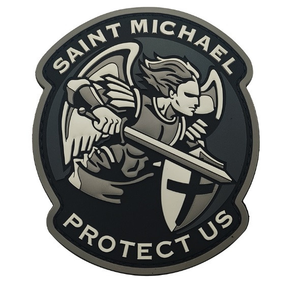 Патч ПХВ на липучці Saint Michael Protect US grey, фото 1
