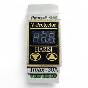 Реле напруги (барєр) 30А "S" на DIN-рейку цифровий Harisi