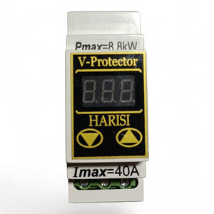 Реле напруги (барєр) 40А "S" на DIN-рейку цифровий Harisi