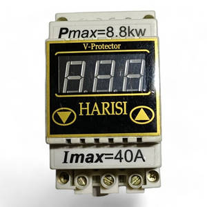 Реле напруги (барєр) 40А на DIN-рейку цифровий Harisi