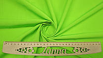 Тканина бенгалін-стрейч колір неоново-салатовий