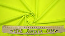 Тканина бенгалін-стрейч колір неоново-жовтий