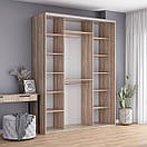 Шафа Купе (3) Шир від 1800 до 2100 мм., Вис 2400 мм., Гл 600 мм., фото 3