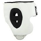 Шолом боксерський у мексиканському стилі шкіряний Top King 9482 розмір S White-Black, фото 2